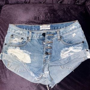 One Teaspoon Denim Shorts